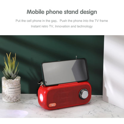 T&G TG613 TWS Solar Portable Bluetooth Speakers with LED Flashlight, Support TF Card / FM / AUX / U Disk(Gray) - Desktop Speaker by T&G | Online Shopping UK | buy2fix