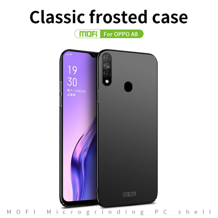 For OPPO A8 MOFI Frosted PC Ultra-thin Hard Case(Black) by MOFI