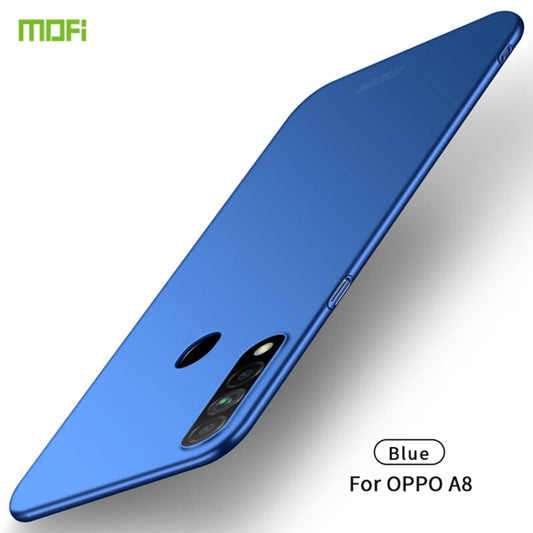 For OPPO A8 MOFI Frosted PC Ultra-thin Hard Case(Blue) by MOFI