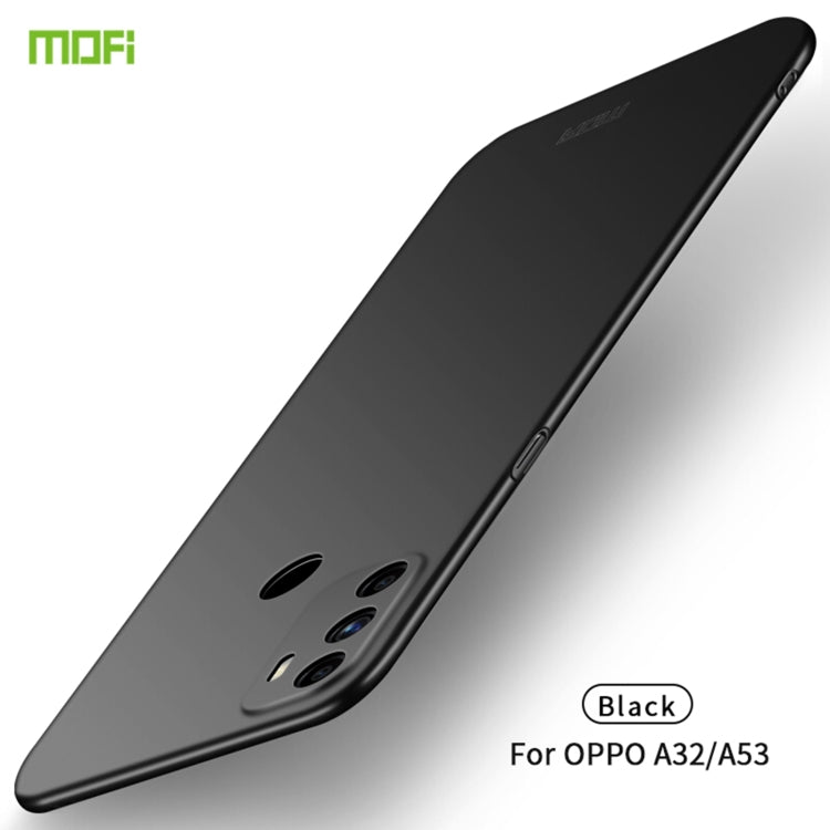 For OPPO A32 / A52 MOFI Frosted PC Ultra-thin Hard Case(Black) by MOFI
