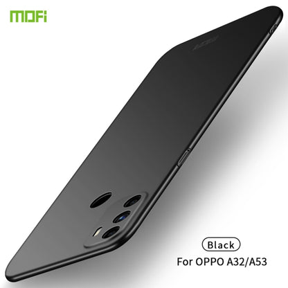 For OPPO A32 / A52 MOFI Frosted PC Ultra-thin Hard Case(Black) by MOFI