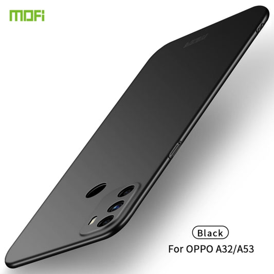 For OPPO A32 / A52 MOFI Frosted PC Ultra-thin Hard Case(Black) by MOFI