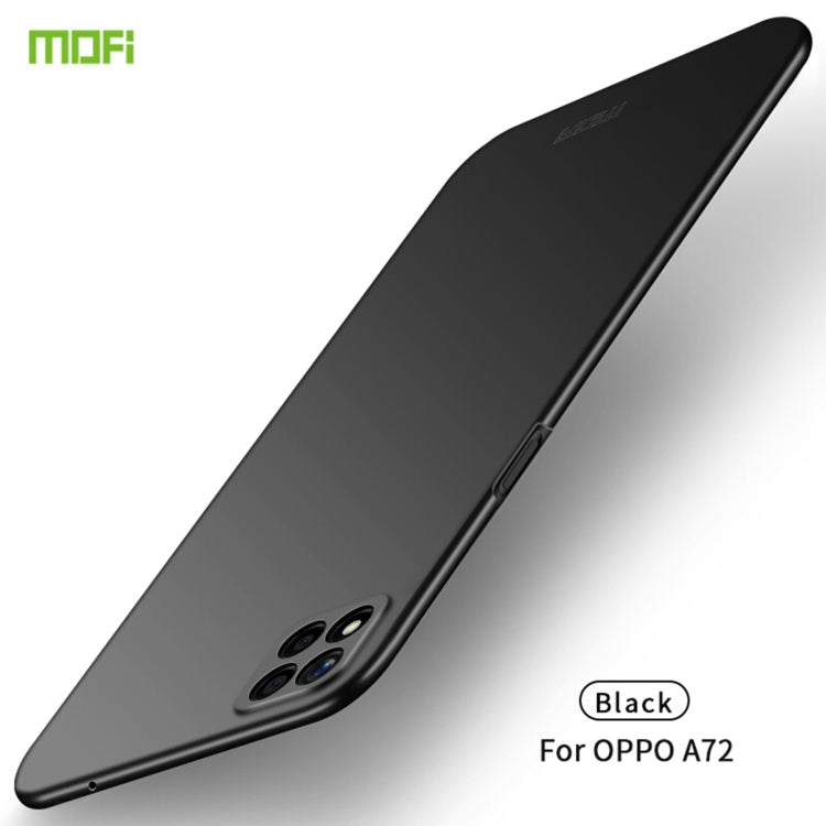 For OPPO A72 MOFI Frosted PC Ultra-thin Hard Case(Black) by MOFI