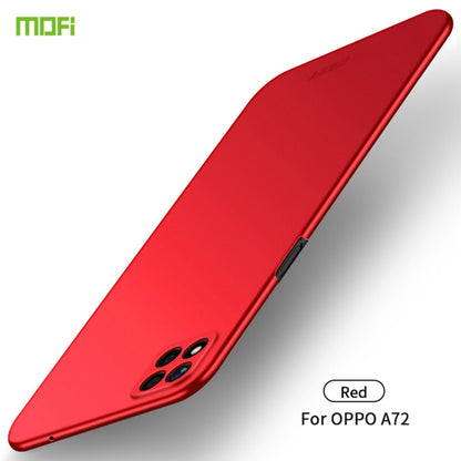 For OPPO A72 MOFI Frosted PC Ultra-thin Hard Case(Red) by MOFI