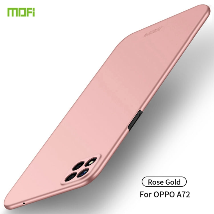 For OPPO A72 MOFI Frosted PC Ultra-thin Hard Case(Rose Gold) by MOFI