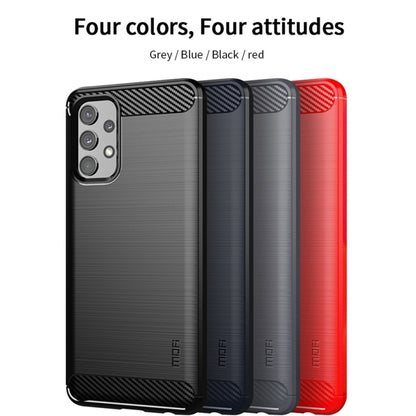 For Samsung Galaxy A32 4G(US Version) MOFI Gentleness Series Brushed Texture Carbon Fiber Soft TPU Case(Grey) - Galaxy Phone Cases by MOFI | Online Shopping UK | buy2fix