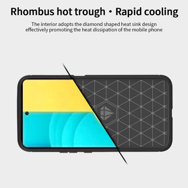 For LG Stylo 7 4G MOFI Gentleness Series Brushed Texture Carbon Fiber Soft TPU Case(Blue) - LG Cases by MOFI | Online Shopping UK | buy2fix