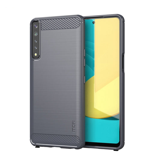 For LG Stylo 7 4G MOFI Gentleness Series Brushed Texture Carbon Fiber Soft TPU Case(Grey) - LG Cases by MOFI | Online Shopping UK | buy2fix