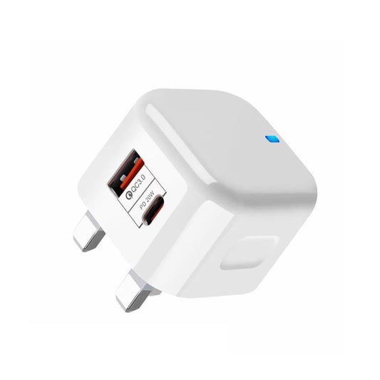 YSY-6087PD 20W PD3.0 + QC3.0 Dual Fast Charge Travel Charger with USB to Type-C Data Cable, Plug Size:UK Plug - USB Charger by buy2fix | Online Shopping UK | buy2fix