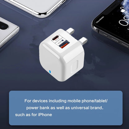 YSY-6087PD 20W PD3.0 + QC3.0 Dual Fast Charge Travel Charger with Type-C to Type-C Data Cable UK Plug - USB Charger by buy2fix | Online Shopping UK | buy2fix