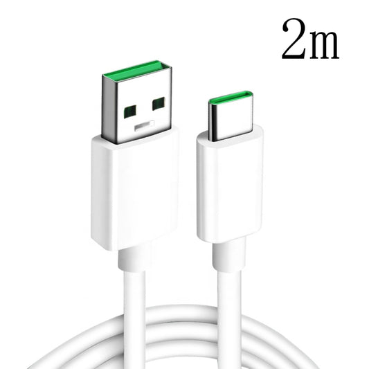 XJ-63 5A USB to Type-C Super Flash Charging Data Cable for OPPO, Cable Length:2m by buy2fix