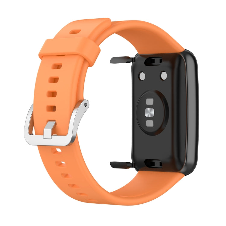 For Huawei Watch Fit TIA-B09 Silicone Watch Band(orange) by buy2fix