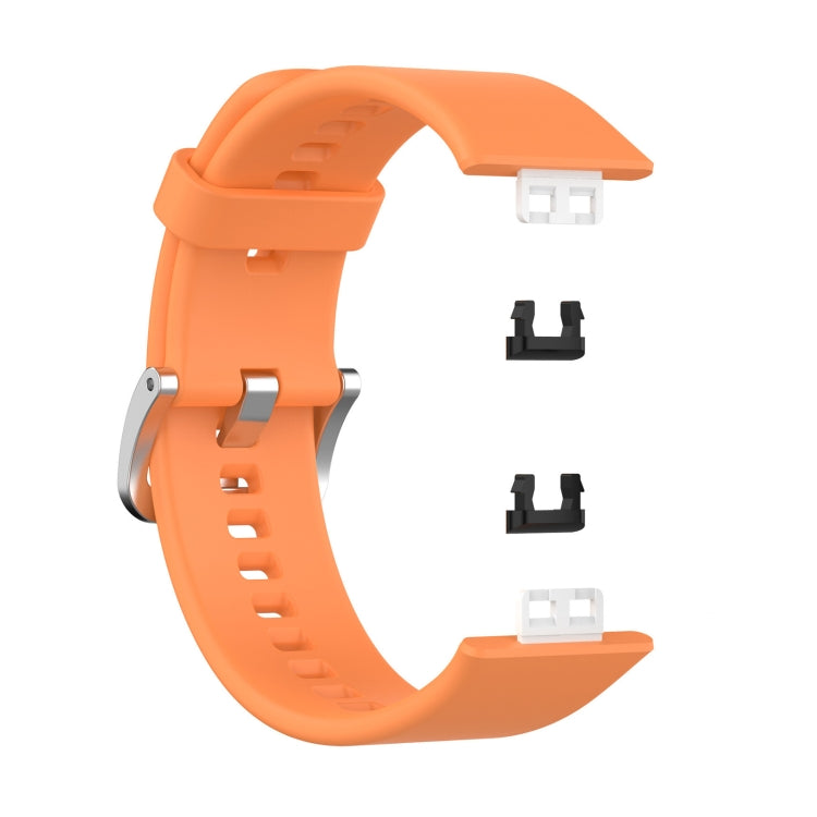 For Huawei Watch Fit TIA-B09 Silicone Watch Band(orange) by buy2fix