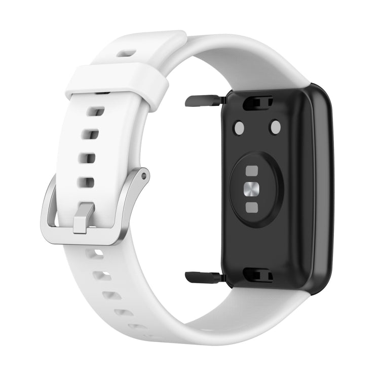 For Huawei Watch Fit TIA-B09 Silicone Watch Band(white) by buy2fix