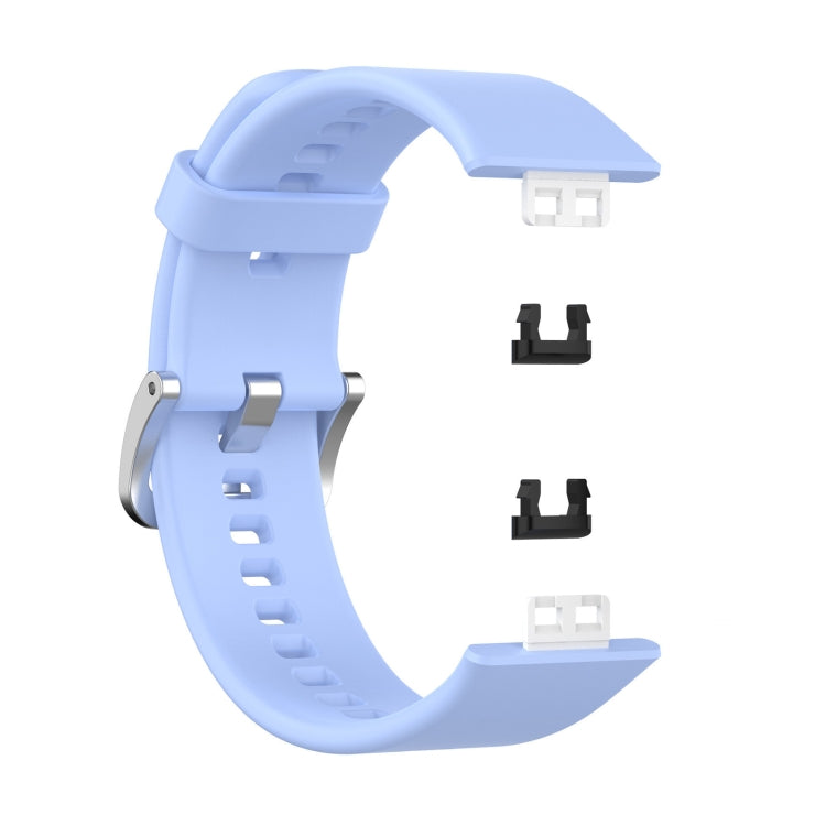 For Huawei Watch Fit TIA-B09 Silicone Watch Band(chrysanthemum blue) by buy2fix