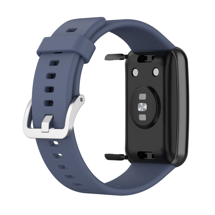 For Huawei Watch Fit TIA-B09 Silicone Watch Band(blue gray) by buy2fix