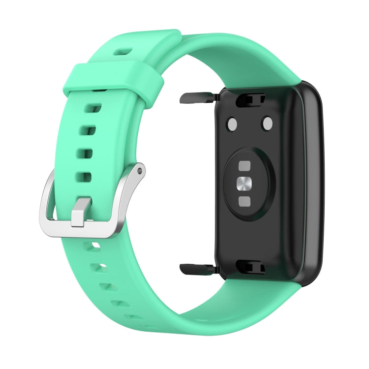 For Huawei Watch Fit TIA-B09 Silicone Watch Band(teal color) by buy2fix