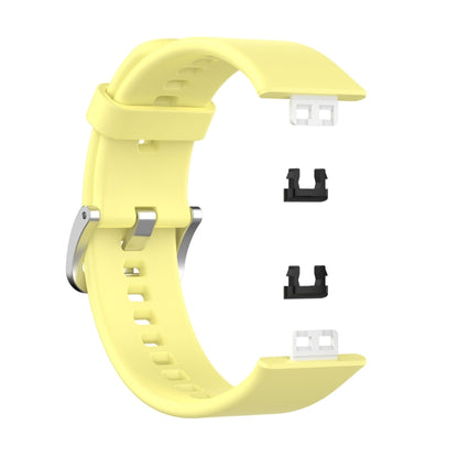 For Huawei Watch Fit TIA-B09 Silicone Watch Band(yellow) by buy2fix