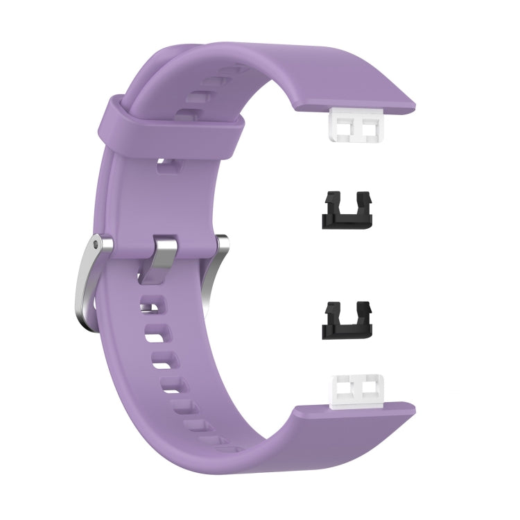 For Huawei Watch Fit TIA-B09 Silicone Watch Band(light purple) by buy2fix