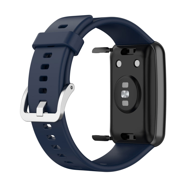 For Huawei Watch Fit TIA-B09 Silicone Watch Band(midnight blue) by buy2fix
