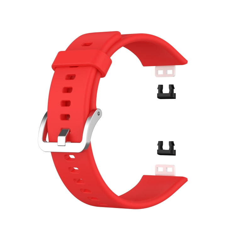 For Huawei Watch Fit TIA-B09 Silicone Watch Band(red) by buy2fix