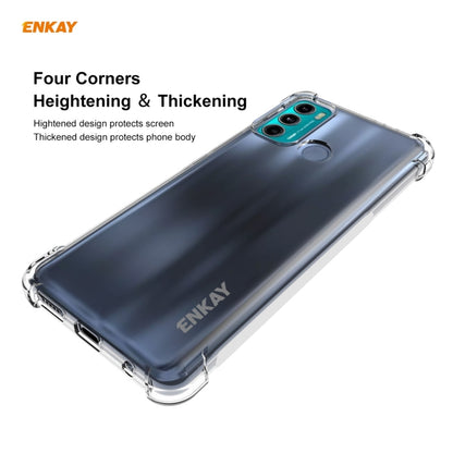 For Motorola Moto G60 / G40 Fusion ENKAY Hat-Prince Clear TPU Shockproof Case Soft Anti-slip Cover - Motorola Cases by ENKAY | Online Shopping UK | buy2fix