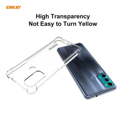 For Motorola Moto G60 / G40 Fusion ENKAY Hat-Prince Clear TPU Shockproof Case Soft Anti-slip Cover - Motorola Cases by ENKAY | Online Shopping UK | buy2fix