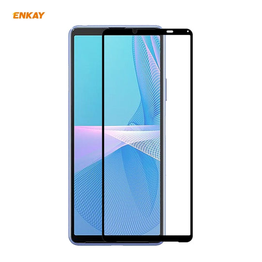 ENKAY Full Glue 0.26mm 9H 2.5D Tempered Glass Full Film For Sony Xperia 10 III / 10 IV