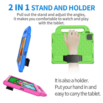 For iPad Pro 11 2022 / 2021 Diamond Series EVA Anti-Fall Shockproof Sleeve Protective Shell Tablet Case with Holder & Strap(Red) - iPad Pro 11 (2022/2021) Cases by buy2fix | Online Shopping UK | buy2fix