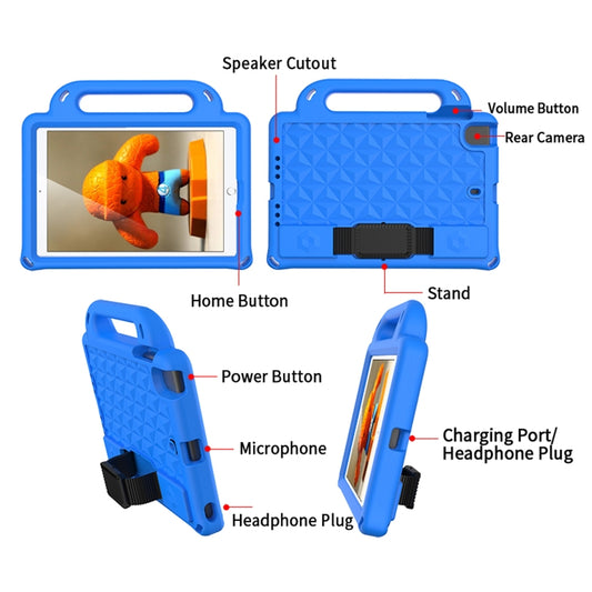 For iPad mini 4 / mini 3 / mini 2 / mini 1 Diamond Series EVA Anti-Fall Shockproof Sleeve Protective Shell Case with Holder & Strap(Black) - iPad Mini 4 & 3 & 2 & 1 Cases by buy2fix | Online Shopping UK | buy2fix