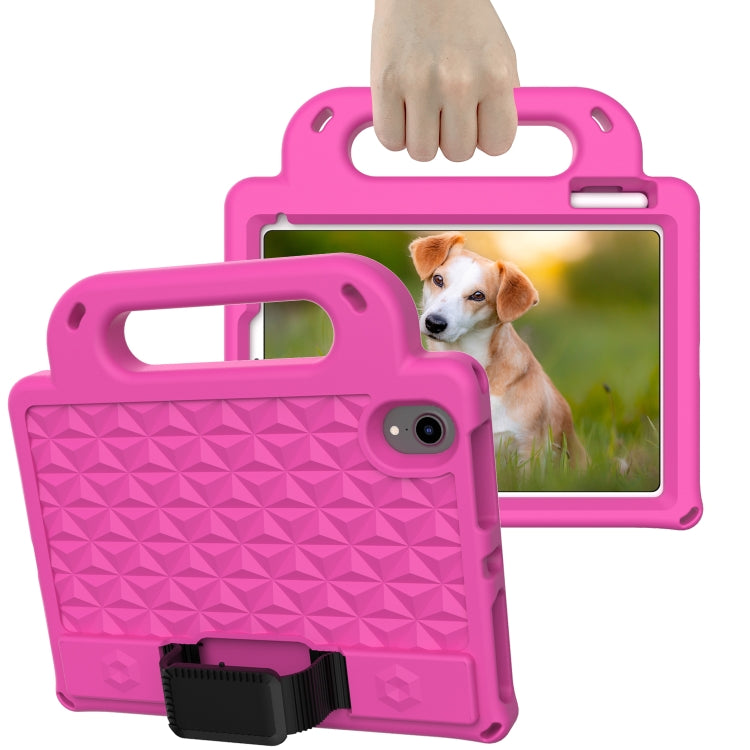 For iPad mini 6 Diamond Series EVA Anti-Fall Shockproof Sleeve Protective Shell Tablet Case with Holder & Strap(Rose Red) - iPad mini 6 Cases by buy2fix | Online Shopping UK | buy2fix