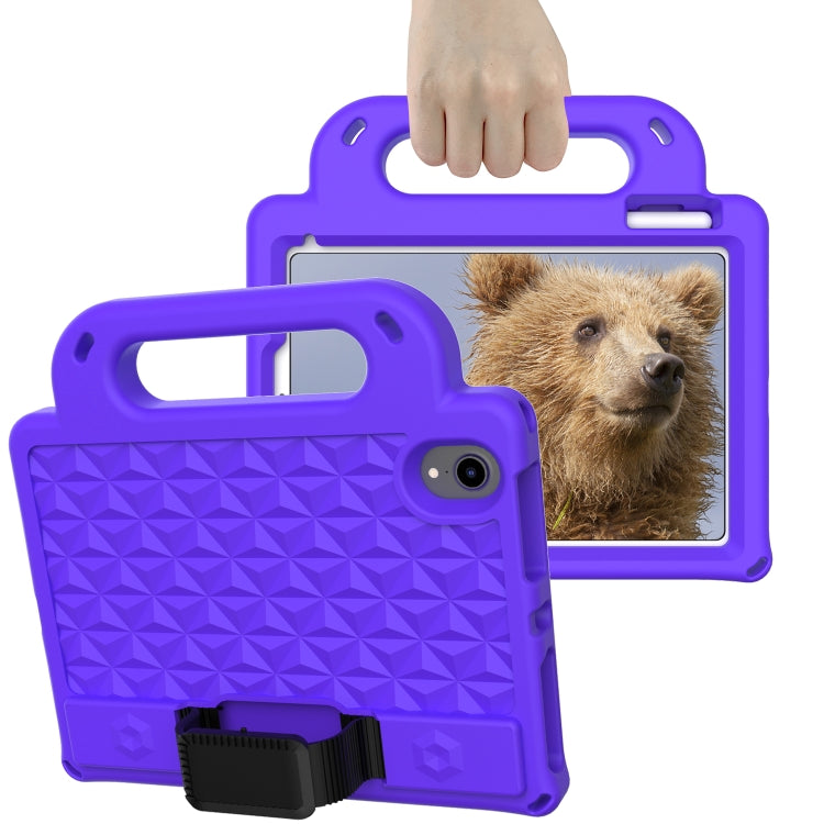 For iPad mini 6 Diamond Series EVA Anti-Fall Shockproof Sleeve Protective Shell Tablet Case with Holder & Strap(Purple) - iPad mini 6 Cases by buy2fix | Online Shopping UK | buy2fix