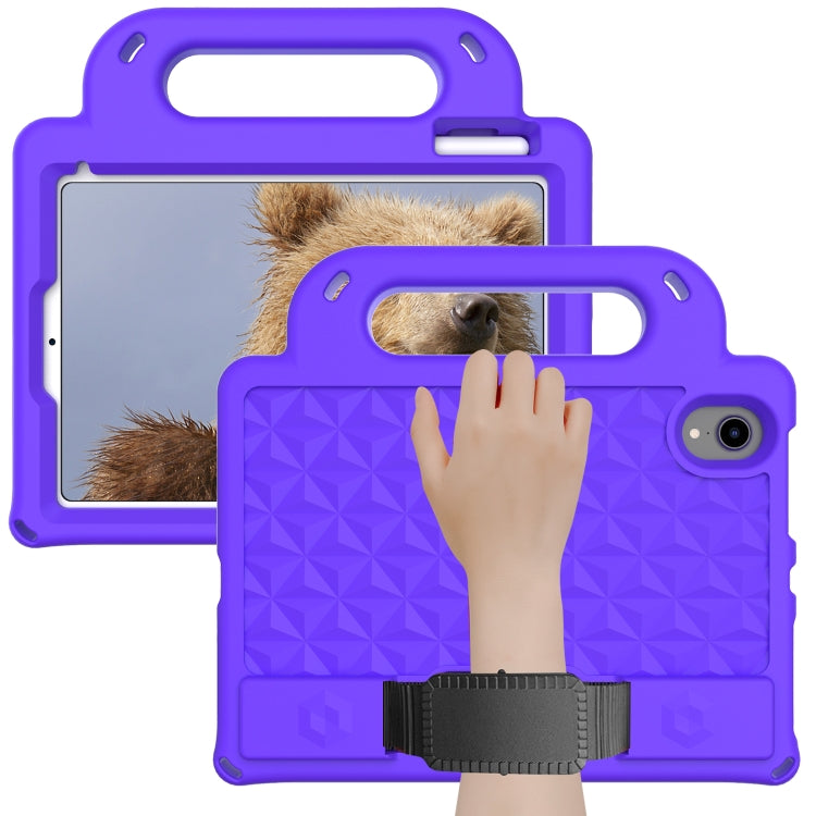 For iPad mini 6 Diamond Series EVA Anti-Fall Shockproof Sleeve Protective Shell Tablet Case with Holder & Strap(Purple) - iPad mini 6 Cases by buy2fix | Online Shopping UK | buy2fix