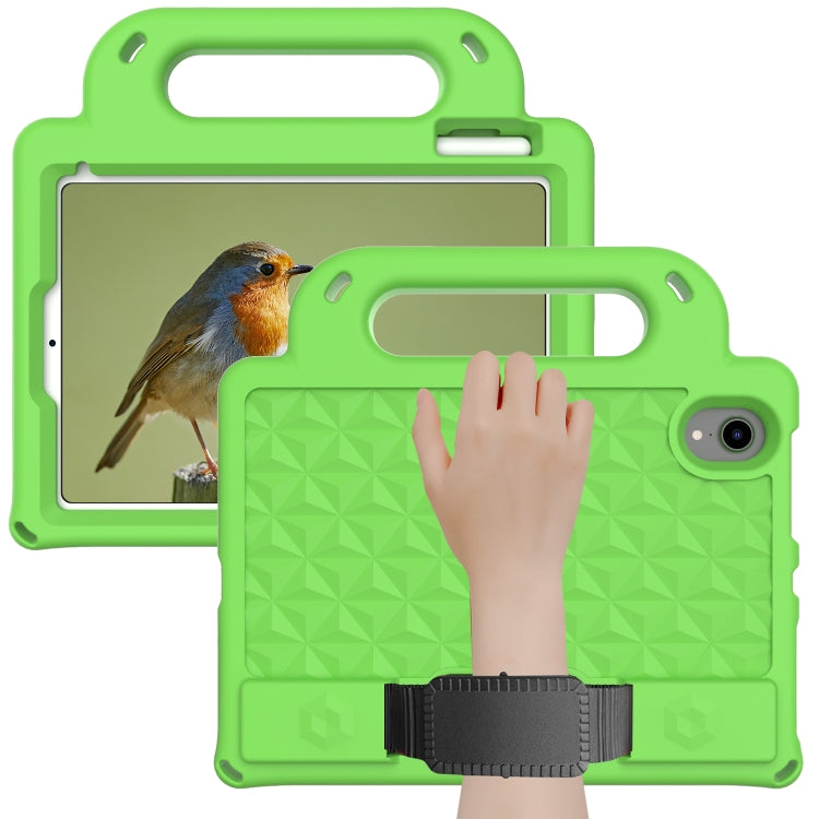 For iPad mini 6 / mini 2024 Diamond Series EVA Shockproof Tablet Case with Holder & Strap(Green) - iPad mini 6 Cases by buy2fix | Online Shopping UK | buy2fix