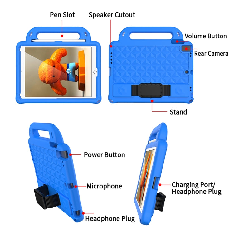 Diamond Series EVA Anti-Fall Shockproof Sleeve Protective Shell Case with Holder & Strap For iPad Air / Air 2 / Pro 9.7 / 9.7 2017/ 2018(Green) - iPad 9.7 (2018) & (2017) Cases by buy2fix | Online Shopping UK | buy2fix