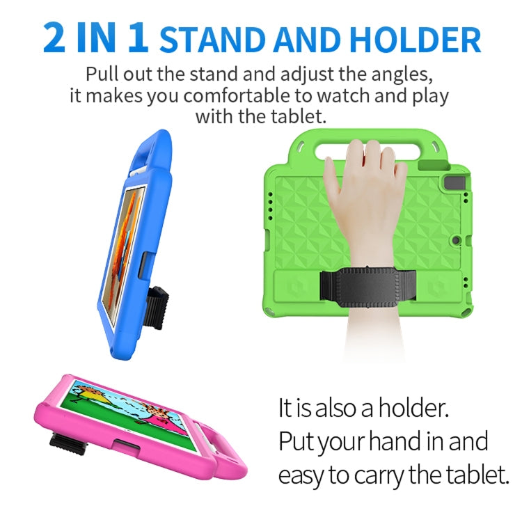 Diamond Series EVA Anti-Fall Shockproof Sleeve Protective Shell Case with Holder & Strap For iPad Air / Air 2 / Pro 9.7 / 9.7 2017/ 2018(Rose Red) - iPad 9.7 (2018) & (2017) Cases by buy2fix | Online Shopping UK | buy2fix