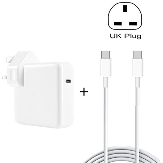 30W USB-C / Type-C Laptop Portable Power Adapter with 1.8m USB-C / Type-C to USB-C / Type-C Charging Cable, UK Plug - USB Charger by buy2fix | Online Shopping UK | buy2fix