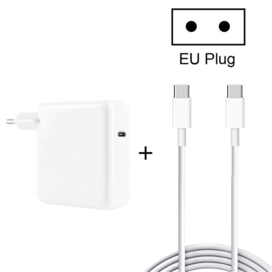 30W USB-C / Type-C Laptop Portable Power Adapter with 1.8m USB-C / Type-C to USB-C / Type-C Charging Cable, EU Plug - USB Charger by buy2fix | Online Shopping UK | buy2fix
