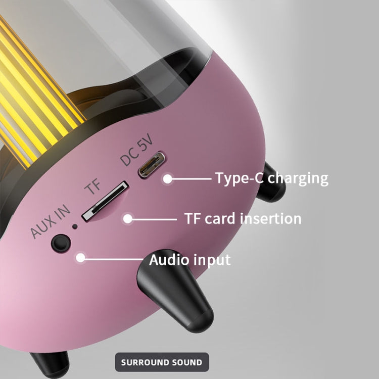 LP-20 LED Night Light Wireless Bluetooth 5.0 Music Speaker Support TF Card / AUX(Green) - Desktop Speaker by buy2fix | Online Shopping UK | buy2fix