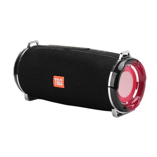 T&G TG192 LED Flashing Light Portable Wireless Bass 3D Stereo Bluetooth Speaker, Support FM / TF Card / USB(Black) - Desktop Speaker by T&G | Online Shopping UK | buy2fix