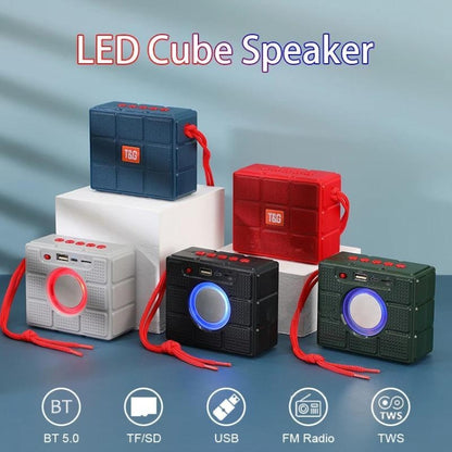 T&G TG311 LED Flashlight Portable Bluetooth Speaker, Support TF Card / FM / 3.5mm AUX / U Disk(Gray) - Desktop Speaker by T&G | Online Shopping UK | buy2fix