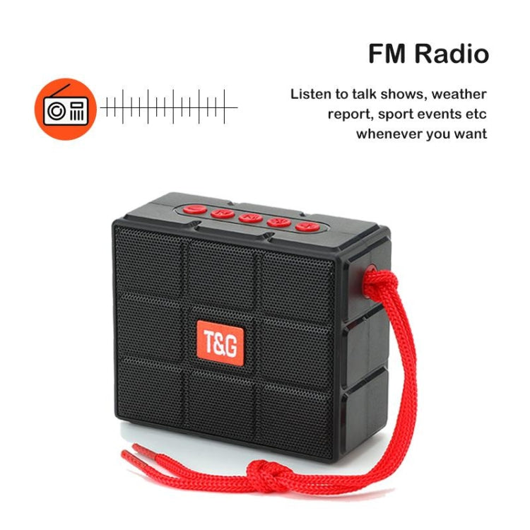 T&G TG311 LED Flashlight Portable Bluetooth Speaker, Support TF Card / FM / 3.5mm AUX / U Disk(Red) - Desktop Speaker by T&G | Online Shopping UK | buy2fix