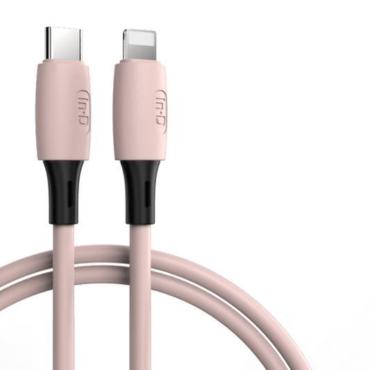ENKAY Hat-Prince ENK-CB209 PD 20W 3A Type-C to 8 Pin Silicone Data Sync Fast Charging Cable, Cable Length: 1.2m(Pink) by ENKAY