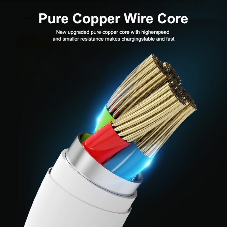 ENKAY Hat-Prince ENK-CB109 5A USB to USB-C / Type-C 90 Degree Elbow Silicone Data Sync Fast Charging Cable, Cable Length:1m(White) by ENKAY