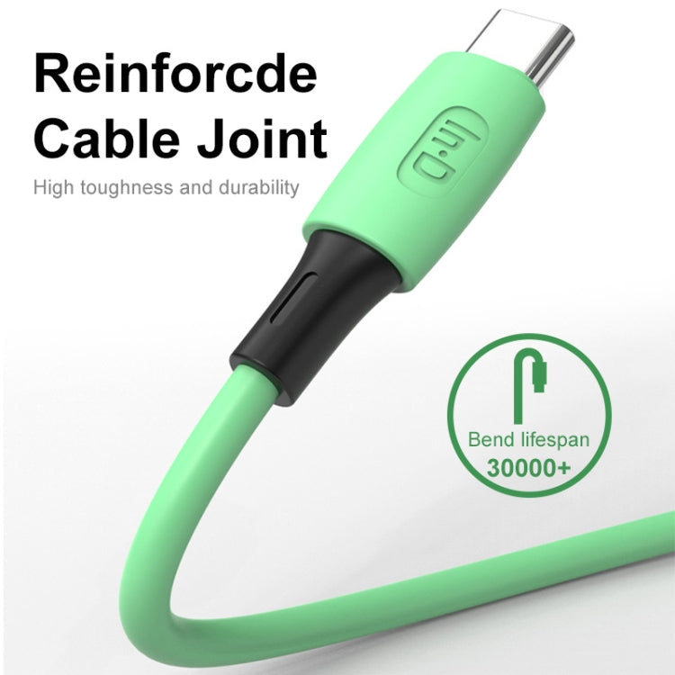 ENKAY Hat-Prince ENK-CB1101 5A USB to USB-C / Type-C Silicone Super Fast Charging Cable, Cable Length: 1.2m(Green) by ENKAY