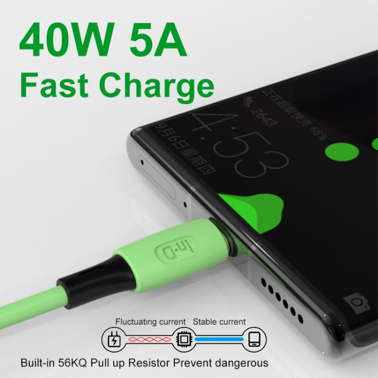 ENKAY Hat-Prince ENK-CB1101 5A USB to USB-C / Type-C Silicone Super Fast Charging Cable, Cable Length: 1.2m(Yellow) by ENKAY