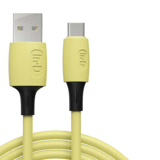 ENKAY Hat-Prince ENK-CB1102 3A USB to USB-C / Type-C Silicone Data Sync Fast Charging Cable, Cable Length: 1.8m(Yellow) by ENKAY
