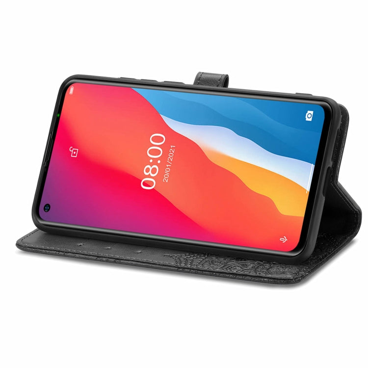 For Ulefone Note 11 Plus Mandala Flower Embossed Horizontal Flip Leather Case with Bracket / Card Slot / Wallet / Lanyard(Black) by buy2fix