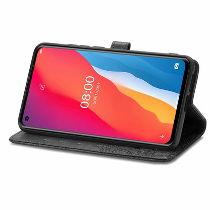 For Ulefone Note 11 Plus Mandala Flower Embossed Horizontal Flip Leather Case with Bracket / Card Slot / Wallet / Lanyard(Black) by buy2fix