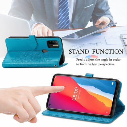 For Ulefone Note 11 Plus Mandala Flower Embossed Horizontal Flip Leather Case with Bracket / Card Slot / Wallet / Lanyard(Blue) by buy2fix